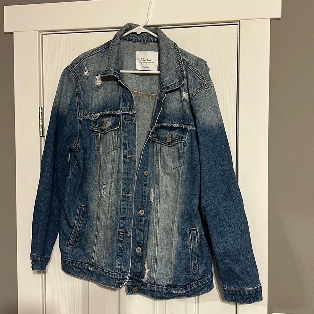 Denim KanCan distressed jacket